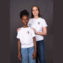T-SHIRT BLANC COL ROND